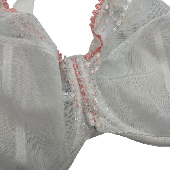 Elomi Matilda EL8900 42I White Full Figure Underwire Plunge Bra - Picture 6 of 6